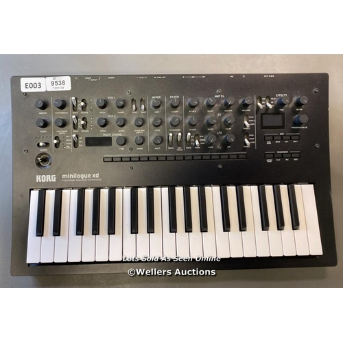 9538 - KORG MINILOGUE XD POLYPHONIC ANALOGUE SYNTHESIZER / SN: 035829