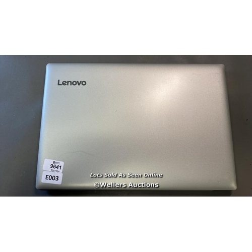 9641 - PRE OWNED LAPTOP LENOVO IPAD 320/ INTEL CORE 13-60064 @2GHZ/ 8GB RAM/ 128GG HD/WIN 11/ SN: PF0WY8NQ-... 