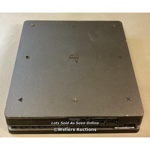 9663 - PRE OWNED SONY PLAYSTATION PS4/ MODEL CUH 2116A/ SN: 03-27452439-6206358 - SIDE DAMAGED