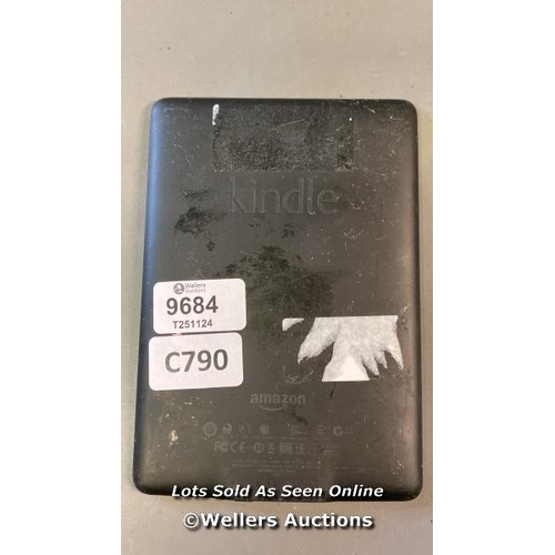 9684 - PRE OWNED AMAZON KINDLE/ MODEL EY21