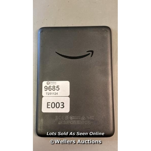 9685 - PRE OWNED AMAZON KINDLE/ MODEL C2V2L3