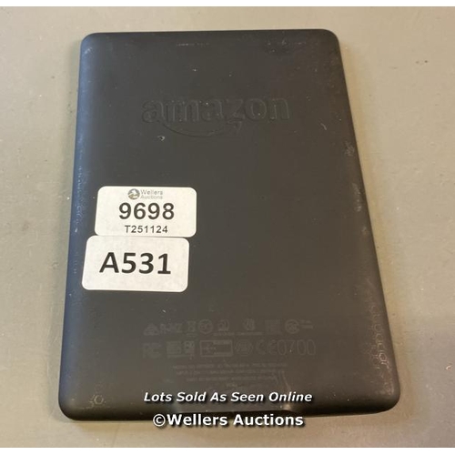 9698 - PRE OWNED AMAZON KINDLE/ MODEL DP7SDI