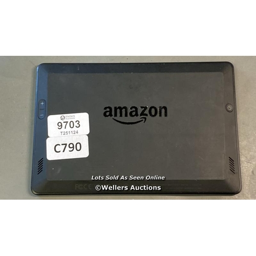 9703 - PRE OWNED AMAZON KINDLE/ MODEL P4WVB4