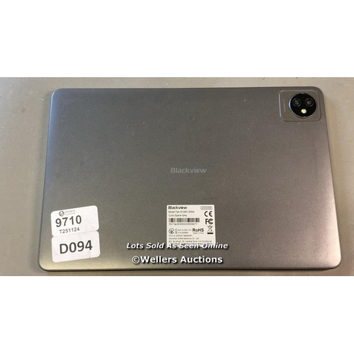 9710 - PRE OWNED BLACKVIEW TABLET/ MODEL TAB 30 / 2GB/ 64GB/ SN: TAB30WEEA00004271/ SPACE GREY / GOOGLE LOC... 