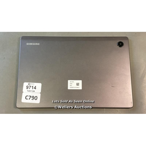 9714 - PRE OWNED SAMSUNG TABLET/ MODEL SM-X205/ 32GB/ IMEI: 350858/55/410588/9 / GREY/ GOOGLE LOCKED