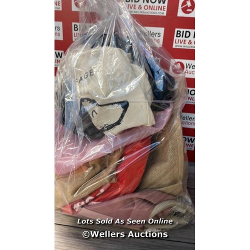 1011 - BAG OF PRE OWNED SHOPPING BAGS  / T