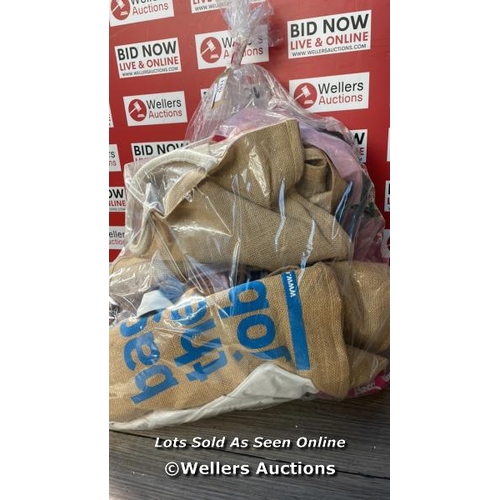 1011 - BAG OF PRE OWNED SHOPPING BAGS  / T