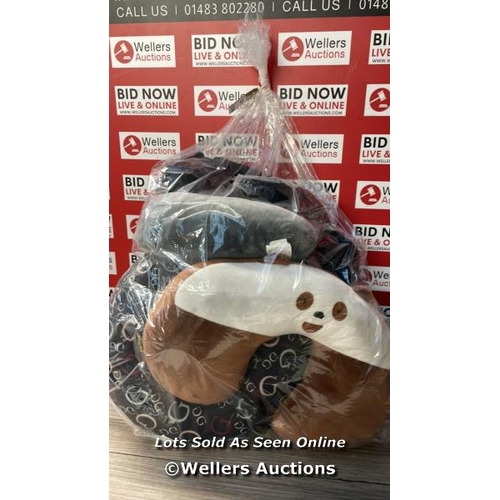 1125 - BAG OF PRE OWNED TRAVEL PILLOW X6  / S