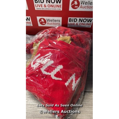 1259 - BAG OF BRAND NEW LIVERPOOL FOOTBALL CLUB MIXED INC. PET DRESSING GOWN, SCARF, T-SHIRT