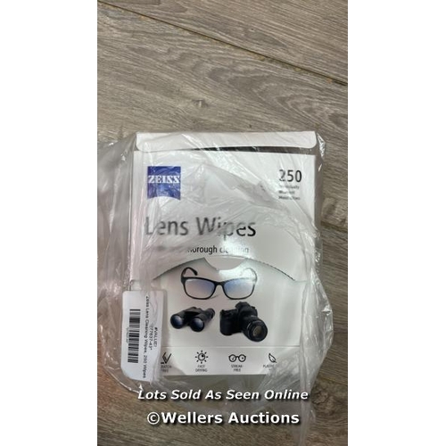 224 - ZEISS LENS CLEANING WIPES, 250 WIPES / C18