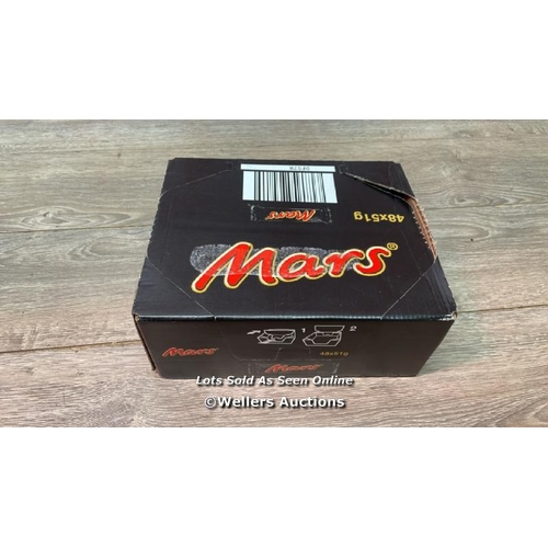 255 - X48 BOX OF MARS BARS / BBE 6-10-24 / F2