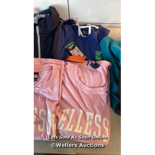 35 - SELECTION OF LADIES AND GENTS NEW AND AS FOUND MIXED CLOTHING INCL. BERGHAUS, CREW CLOTHING COMPANY,... 