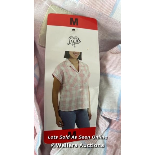 39 - 20X LADIES NEW JACHS GIRLFRIEND PLAID SHIRTS / MEDIUM / H