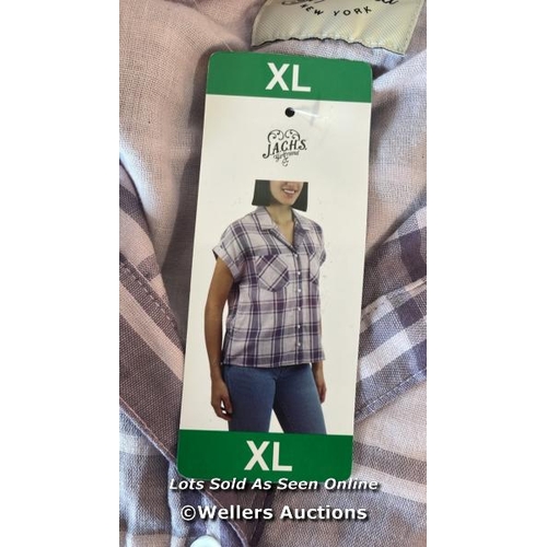 42 - 15X LADIES NEW JACHS GIRLFRIEND PLAID SHIRTS / X-LARGE / H