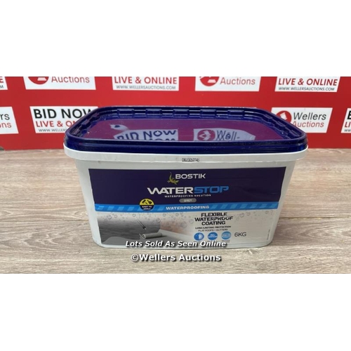 511 - BOSTIK WATERSTOP FLEXICOAT, LONG LASTING PROTECTION FOR FLAT ROOFS AND GUTTERS, 6KG, GREY / F15