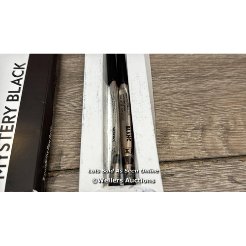 581 - MONTBLANC BALLPOINT PEN REFILLS (M) MYSTERY BLACK 116190 REFILL INK WITH A MEDIUM TIP FOR MONTBLANC ... 