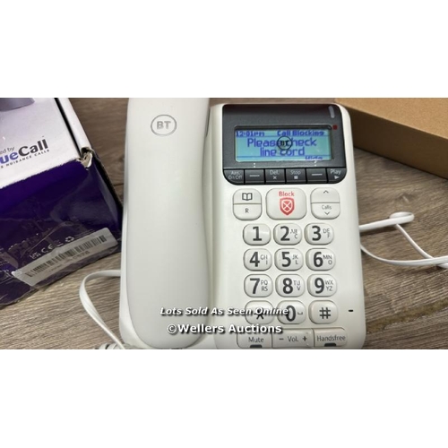 596 - BT D�?©COR 2600 CORDED LANDLINE HOUSE PHONE, ADVANCED NUISANCE CALL BLOCKER, CALL BLOCK BUTTON, HAND... 