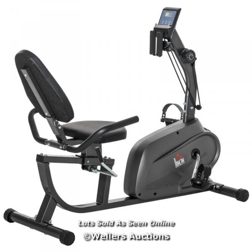 8154 - RRP: 229 - HOMCOM RECUMBENT EXERCISE BIKE RECOVERY EXERCISER, 8-LEVEL MAGNETIC RESISTANCE STATIONARY... 