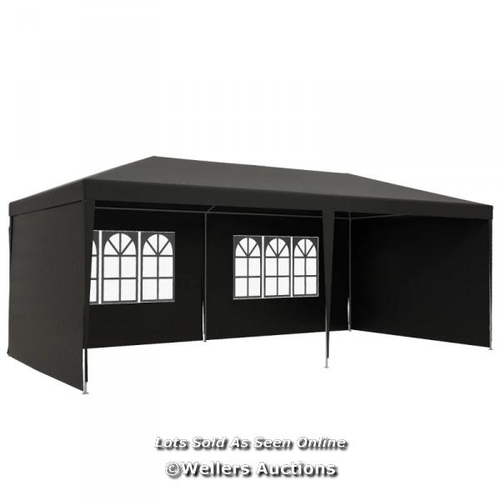 8182 - RRP: 99.99 - OUTSUNNY 6 X 3 M PARTY TENT GAZEBO MARQUEE OUTDOOR PATIO CANOPY SHELTER WITH WINDOWS AN... 