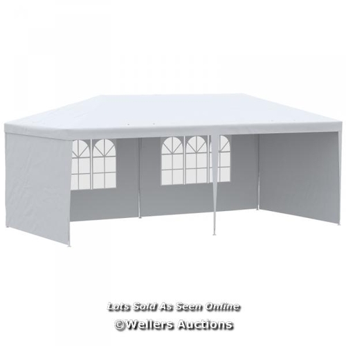 8184 - RRP: 109.99 - OUTSUNNY 6X3 M PARTY TENT GAZEBO MARQUEE OUTDOOR PATIO CANOPY / SEE ADDITIONAL IMAGES ... 