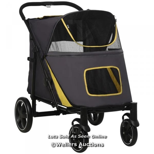 8239 - RRP: 149.99 - PAWHUT FOLDABLE PET STROLLER, WITH UNIVERSAL WHEELS, SHOCK ABSORBER, FOR MEDIUM AND LA... 