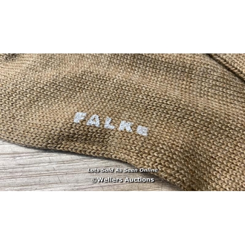 7490 - FALKE STRIGGINGS RIB SOCKS 39-42 NUTMEG / 39-42 / APPEARS NEW & UNWORN / SEE IMAGES FOR DETAILS / H2... 