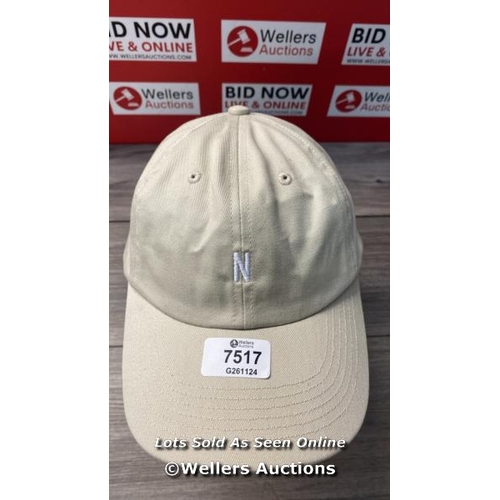 7517 - NORSE PROJECTS HAT CAP TWILL WHITE N OS 1042 MARBLE / OS / APPEARS NEW & UNWORN / SEE IMAGES FOR DET... 