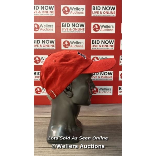 7519 - ADANOLA CAP OS CLASSIC RED/NAVYBLUE / OS / APPEARS NEW & UNWORN / SEE IMAGES FOR DETAILS / H27