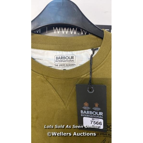 7566 - BARBOUR INTERNATIONAL SWEATS CN WATCH S ARCHIVE OLIVE / S / APPEARS NEW & UNWORN / SEE IMAGES FOR DE... 