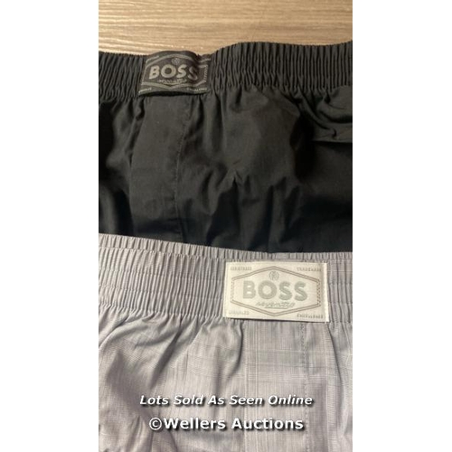 7599 - HUGO BOSS TRAD BOXER CW PEACH 2P XL MEDIUM GREY / XL / APPEARS NEW & UNWORN / SEE IMAGES FOR DETAILS... 