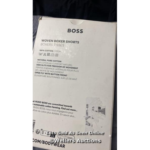 7599 - HUGO BOSS TRAD BOXER CW PEACH 2P XL MEDIUM GREY / XL / APPEARS NEW & UNWORN / SEE IMAGES FOR DETAILS... 