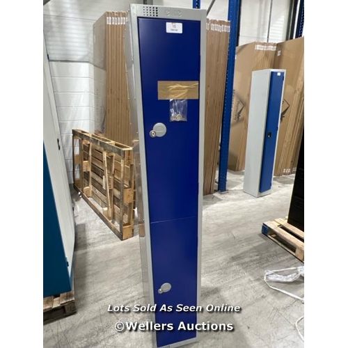 15 - METAL STORAGE LOCKER / MATERIAL: STEEL / NUMBER OF DOORS: 2 / TYPE OF LOCK: CYLINDER LOCK / WITH KEY... 