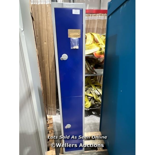 17 - METAL STORAGE LOCKER / MATERIAL: STEEL / NUMBER OF DOORS: 2 / TYPE OF LOCK: CYLINDER LOCK / WITH KEY... 