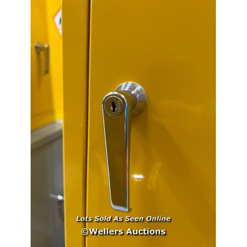 20 - SLIM FLAMMABLE MATERIAL STORAGE CABINET COSHH - 1830X610MM / NEW WITH KEYS / RRP: �406.80 / COLLECTI... 