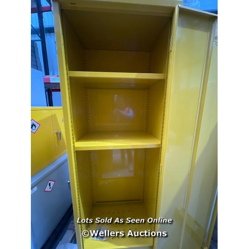 20 - SLIM FLAMMABLE MATERIAL STORAGE CABINET COSHH - 1830X610MM / NEW WITH KEYS / RRP: �406.80 / COLLECTI... 