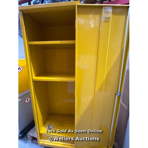 20 - SLIM FLAMMABLE MATERIAL STORAGE CABINET COSHH - 1830X610MM / NEW WITH KEYS / RRP: �406.80 / COLLECTI... 