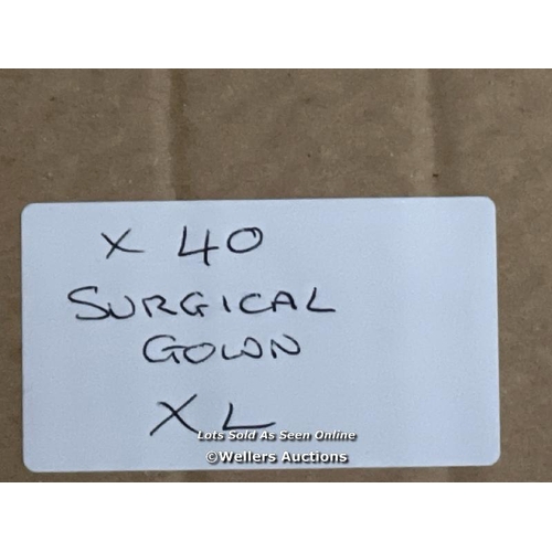 35 - X40 NEW XL SURGICAL GOWNS / COLLECTION FROM DARTFORD / DELIVERY AVAILABLE / SEE IMAGES FOR CONDITION... 