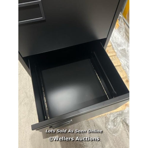 8 - BISLEY 4 DRAWER FILING CABINET BLACK - LOCKABLE - 1325MMX620MMX420MM / RRP: �213.90 / COLLECTION FRO... 