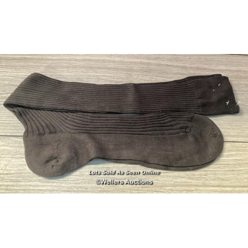 4010 - DORE DORE LONG SOCK FIL DCOS RIB 210-BRW EU 44- / APPEARS NEW / SIZE 44-45