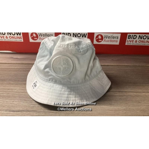 4129 - STONE ISLAND BUCKET HAT WSTNE CMPS CNT FRT LOGO M / M / APPEARS NEW