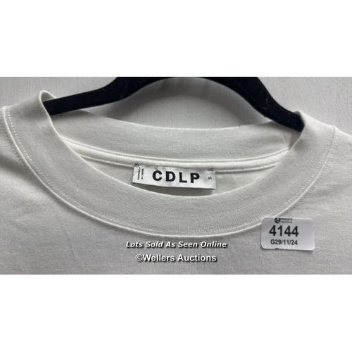 4144 - CDLP T-SHIRT SHORT SLEEVE CN HW JERSEY / S / OPTIC WHITE / APPEARS NEW - SEE IMAGES