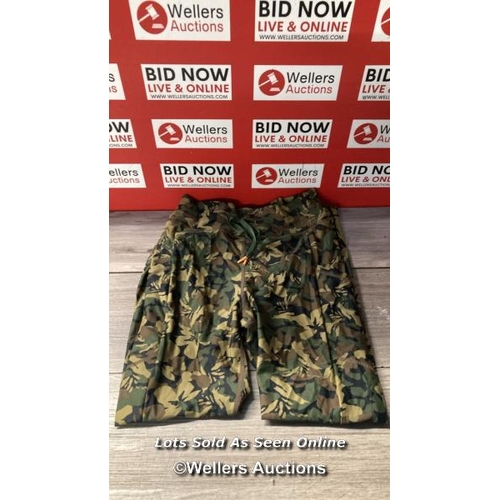 4147 - THE UPSIDE BASECAMP POCKET MIDI PANT /  M / CAMO / RRP: 90 / APPEARS NEW - SEE IMAGES