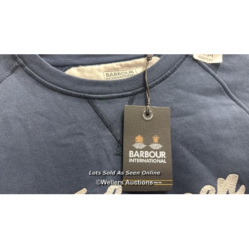 4154 - BARBOUR INTERNATIONAL SWEATSHIRT / CREW NECK / FRANKIE STEVE MCQUEEN / M  / RRP: 95 / APPEARS NEW - ... 