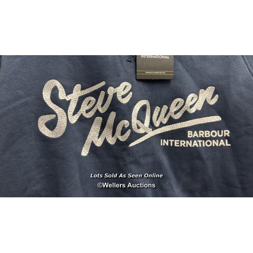 4154 - BARBOUR INTERNATIONAL SWEATSHIRT / CREW NECK / FRANKIE STEVE MCQUEEN / M  / RRP: 95 / APPEARS NEW - ... 