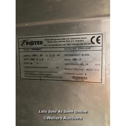 11 - Foster PRO600HT Gastro-Pro Single Door Fridge / Lot location: Caterfair, 8 Royce Road, Peterborough,... 