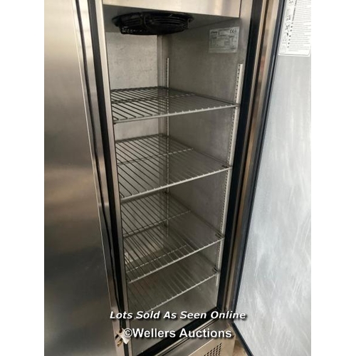 19 - Foster FSL800H Double Door Upright Fridge / Lot location: Caterfair, 8 Royce Road, Peterborough, PE1... 