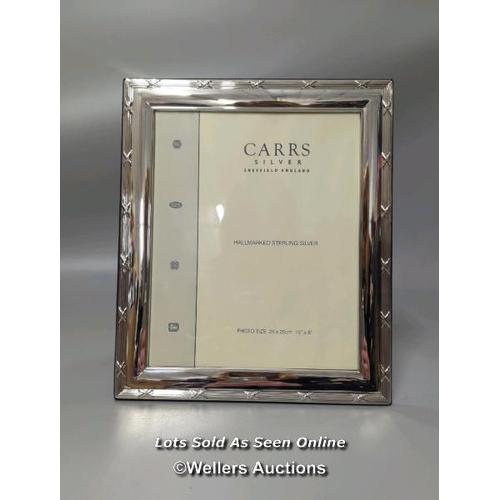 2 - A brand new boxed Carrs hallmarked silver photo frame 10