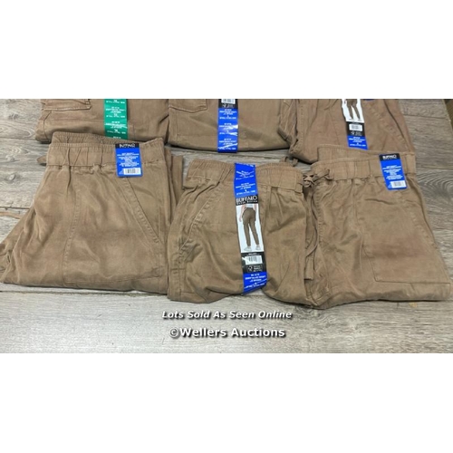 2024 - 6X LADIES NEW BUFFALO PULL ON CARGO JOGGERS L/XL / D3