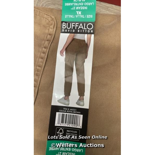 2024 - 6X LADIES NEW BUFFALO PULL ON CARGO JOGGERS L/XL / D3