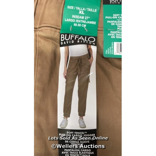 2027 - 6X LADIES NEW BUFFALO PULL ON CARGO JOGGERS XL / D3